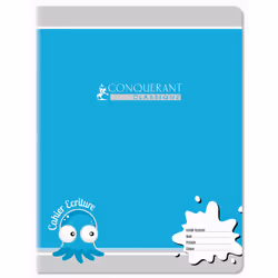 Conquerant 100100322, Monochromatique, Rouge, Vert, Orange, Bleu, 32 feuilles, 90 g/m², Papier quadrillé, Couverture souple
