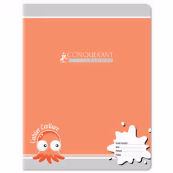Conquerant 100100322 bloc-notes 32 feuilles Rouge, Vert, Orange, Bleu