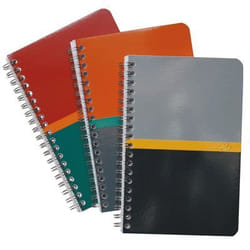 Carnet spirales 11x17 petit carreaux 70g 180p