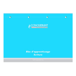 Conquerant 400067937 bloc-notes A4 160 feuilles Couleur aqua
