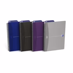 Oxford 400090611, Monochromatique, Violet, Argent, Bleu, Noir, B5, Mat, 90 g/m², Universel