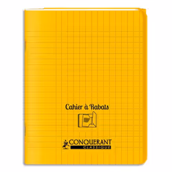 Oxford 400104001, Monochromatique, Jaune, 96 feuilles, 90 g/m², Papier quadrillé, Universel