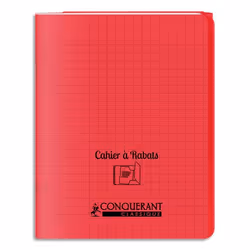 Oxford 400104032, Monochromatique, Rouge, 96 feuilles, 90 g/m², Papier quadrillé, Universel