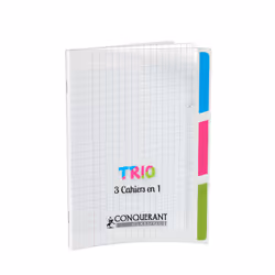 Conquerant 400118838, Image, Transparent, 96 feuilles, 90 g/m², Papier quadrillé, Couverture souple