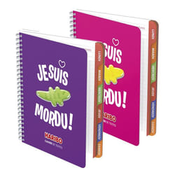 Cahier de textes à spirale HARIBO Collector Rose ou Violet