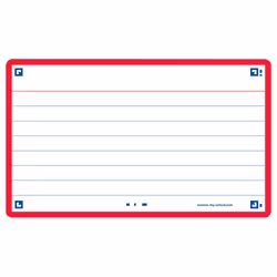 Oxford 400133880, Rouge, 75 mm, 125 mm, 80 pièce(s), France