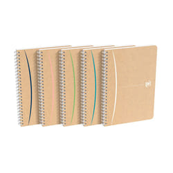 Oxford 400141846 bloc-notes A5 180 feuilles Bleu, Vert, Rose, Blanc