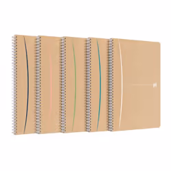 Oxford 400141848, Monochromatique, Couleurs assorties, A4, 90 feuilles, Papier ligné, Couverture souple