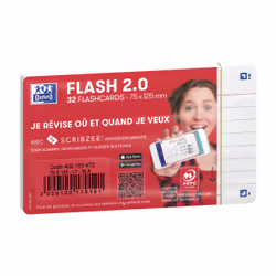 Oxford 400153472, Rectangle, Blanc, PEFC CERT 100%, 75 mm, 125 mm, 74 g