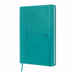 Oxford 400154946, Monochromatique, Turquoise, A5, 160 feuilles, Papier quadrillé, Couverture rigide