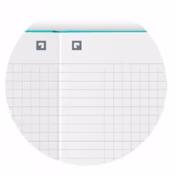 Oxford 400154946 bloc-notes A5 160 feuilles Turquoise