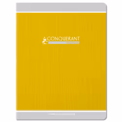 Conquerant 400157171, Monochromatique, Couleurs assorties, 96 feuilles, 90 g/m², Couverture souple, Adulte