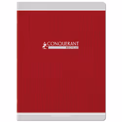 Conquerant 400157172, Monochromatique, Couleurs assorties, 48 feuilles, 90 g/m², Couverture souple, Adulte
