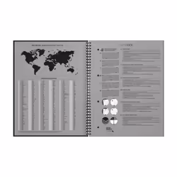 Oxford International bloc-notes A4+ 80 feuilles Noir