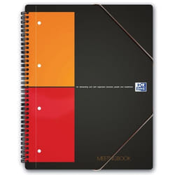 Elba 100103228 bloc-notes A4 80 feuilles Noir, Orange, Rouge