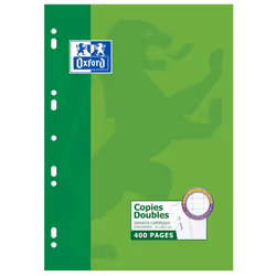 Oxford 100105671, Monochromatique, Vert, A4, Mat, 90 g/m², Universel