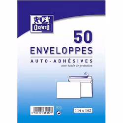OXFORD 50 enveloppes auto-adhésives - 162 cm x 114 cm x 2 cm