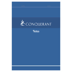 Conquerant 100101160 bloc-notes A5 200 feuilles Bleu