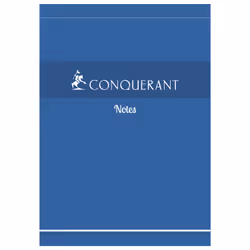 Conquerant 100104519, Monochromatique, Bleu, A4, 200 feuilles, 60 g/m², Papier quadrillé
