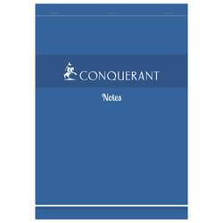 Conquerant 100104519 bloc-notes A4 200 feuilles Bleu