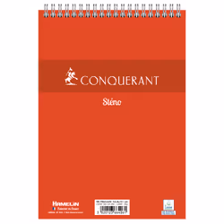 Conquerant 100105256, Monochromatique, Rouge, A5, 180 feuilles, 60 g/m², Papier ligné