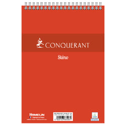 Conquerant 100105256 bloc-notes A5 180 feuilles Rouge