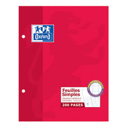 Oxford 100102651 bloc-notes Rouge