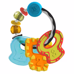 Infantino Anneau Dentition Multi-Matières, Go Gaga, Garçon/Fille, Multicolore