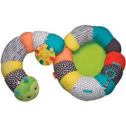 Coussin dactivités 2 en 1 - INFANTINO - Chenille - Hochets amovibles - Mixte