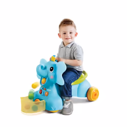 Infantino Porteur Eléphant Attrapeur De Balles 3 En 1