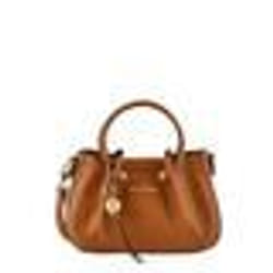 Sac porté main - Ted Lapidus - AU8923 - Couleur Camel (gold) - Toile enduite - 26x17x9 cm