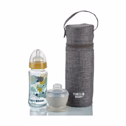Le porte-biberon isotherme Thermobaby est parfait pour les déplacements. Capacité d'1L, il maintient la température des biber ...