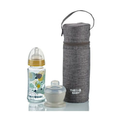 Porte biberon THERMOBABY - isotherme - gris chiné