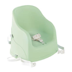 Thermobaby - Rehausseur de chaise Tudi - de 6 a 36 mois - Harnais de sécurité 3 points - Vert céladon