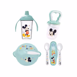 Le pack repas 1er âge Mickey est parfait pour les tout-petits ! Il regroupe les indispensables pour apprendre les bases de l' ...