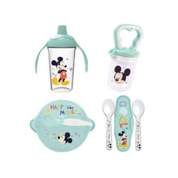 Thermobaby - Pack repas 1er age mickey - 1 grignoteuse + 1 bol + 1 tasse a poignée +2 cuilleres