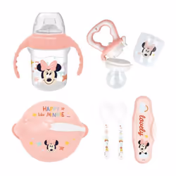Le pack repas 1er âge Minnie est parfait pour les tout-petits ! Il regroupe les indispensables pour apprendre les bases de l' ...
