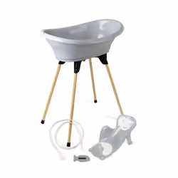 Description générale Le pack VASCO 5 en 1 comprend la baignoire VASCO avec son pied et son tuyau de vidange, ainsi qu'un tran ...
