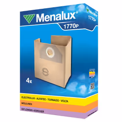 Sacs en papier pour aspirateur Menalux MEN002; Karcher A 2204; 4 unités