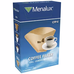 Menalux CFP4 100 pièce(s) Marron Cône Filtre à café jetable