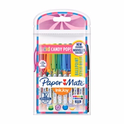 Papermate InkJoy Mini ST, Clip, Stylo à bille, Multicolore, 10 pièce(s), Moyen