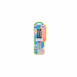 Papermate Flair, Clip, Stylo à bille, Noir, 2 pièce(s), Ultra-fin