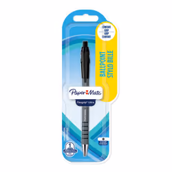 Papermate Flexgrip Ultra, Clip, Stylo à bille rétractable avec clip, Rechargeable, Noir, 1 pièce(s), Moyen
