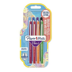 Papermate Flair stylo-feutre Moyen Multicolore 8 pièce(s)