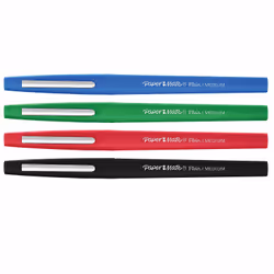 Papermate Flair stylo-feutre Moyen Noir, Bleu, Vert, Rouge 4 pièce(s)