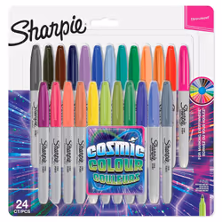 Sharpie 2033672, 24 pièce(s), Couleurs assorties, Pointe fine, Multicolore, Rond, 1 mm