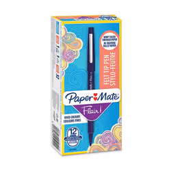 Papermate Flair, Moyen, 1 couleurs, Bleu, Pointe ogive, 1 mm, Bleu