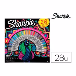 Sharpie 2058158, 28 pièce(s), Multicolore, Pointe fine, Gris, Multicolore, Rond, Fin/Ultra-fin
