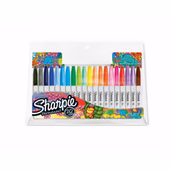 Sharpie Fine, 20 pièce(s), Multicolore, Pointe fine, Gris, Multicolore, Rond, Fin