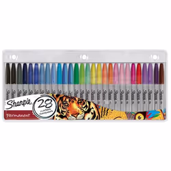 Sharpie Fine, 28 pièce(s), Multicolore, Pointe fine, Gris, Multicolore, Rond, Fin